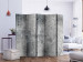 Folding Screen Fresh Concrete II (5-piece) - industrial background in shades of gray 124310 additionalThumb 2