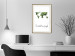 Poster The World is a Jungle - text under a tropical world map on a white background 125410 additionalThumb 21