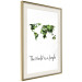 Poster The World is a Jungle - text under a tropical world map on a white background 125410 additionalThumb 2