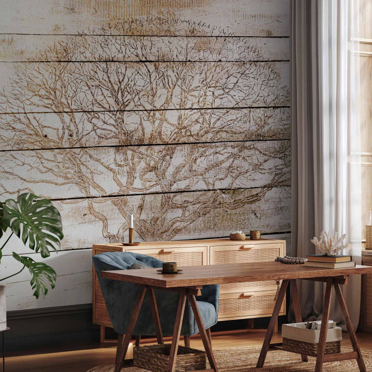 Wall Mural Tree on Boards 127810 additionalImage 4