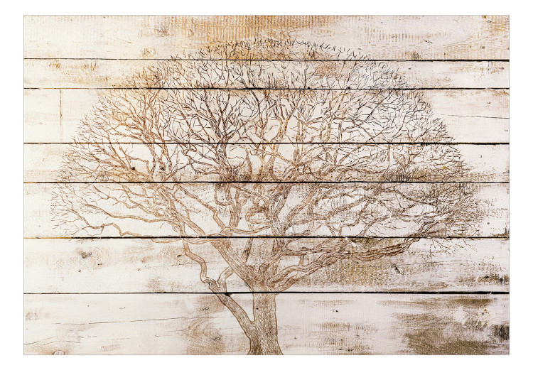 Wall Mural Tree on Boards 127810 additionalImage 1