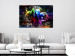 Canvas Art Print Colorful Elephants (1 Part) Wide 128410 additionalThumb 3
