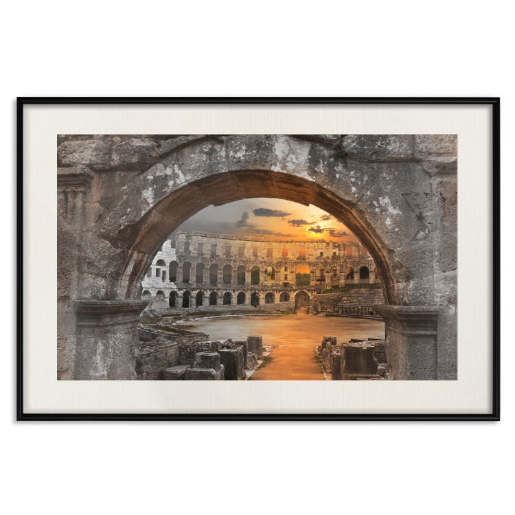 Poster Roman Theater - very old stone architecture in the city of Rome 128610 additionalImage 18