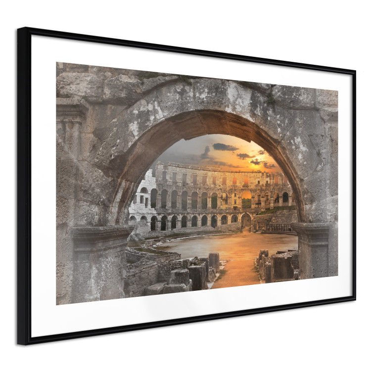 Poster Roman Theater - very old stone architecture in the city of Rome 128610 additionalImage 11