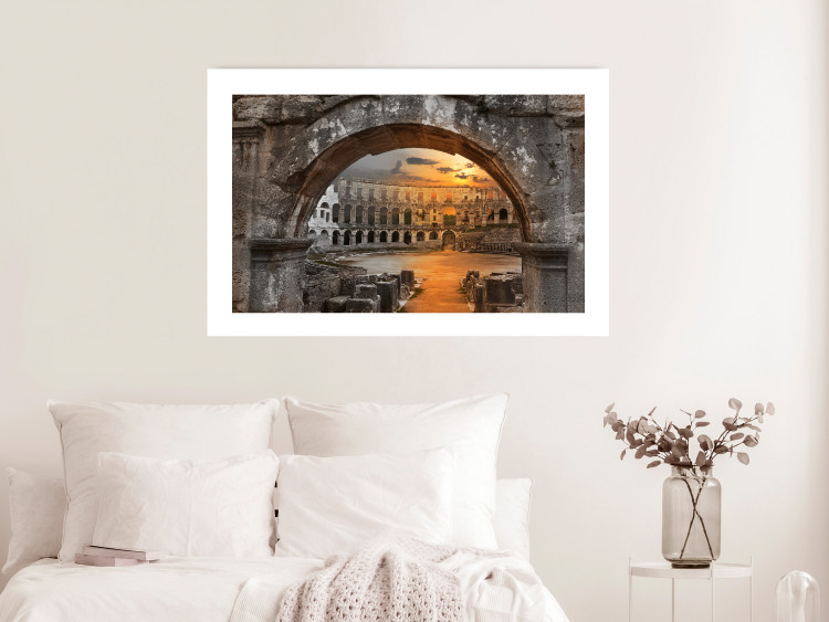 Poster Roman Theater - very old stone architecture in the city of Rome 128610 additionalImage 4