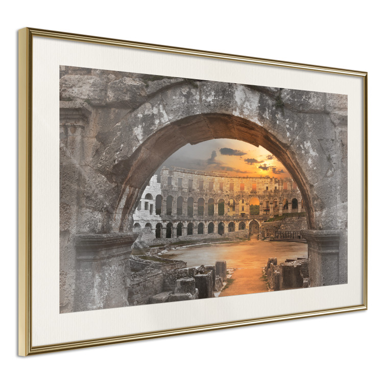 Poster Roman Theater - very old stone architecture in the city of Rome 128610 additionalImage 2
