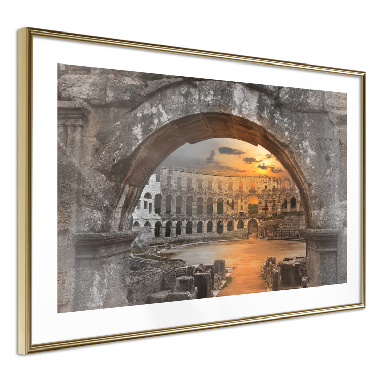 Poster Roman Theater - very old stone architecture in the city of Rome 128610 additionalImage 8