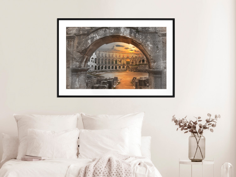 Poster Roman Theater - very old stone architecture in the city of Rome 128610 additionalImage 6