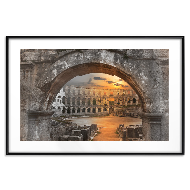 Poster Roman Theater - very old stone architecture in the city of Rome 128610 additionalImage 17