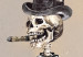 Canvas Wizard (1-part) vertical - abstract skeleton with a hat 129110 additionalThumb 5