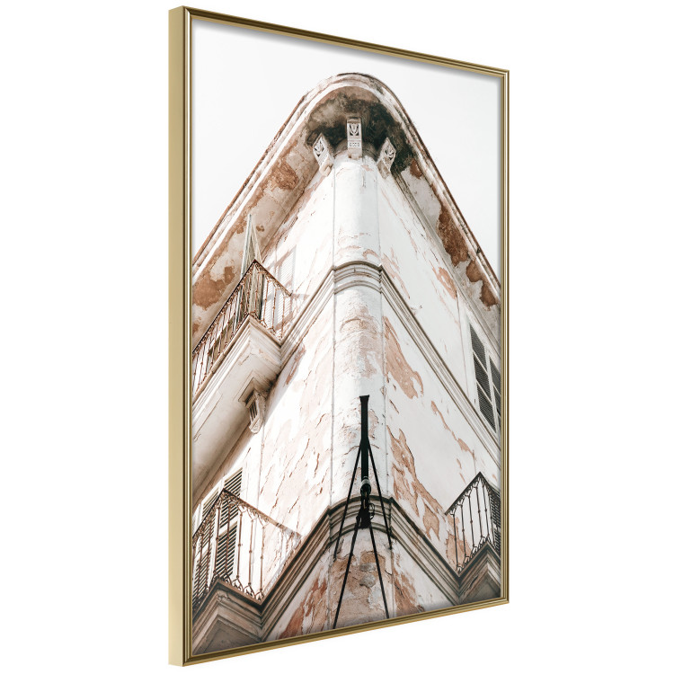 Wall Poster Southern Corner - building architecture with a weathered bright wall 129510 additionalImage 14