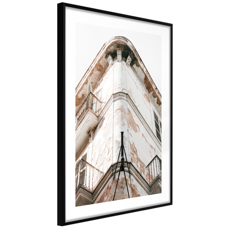 Wall Poster Southern Corner - building architecture with a weathered bright wall 129510 additionalImage 8