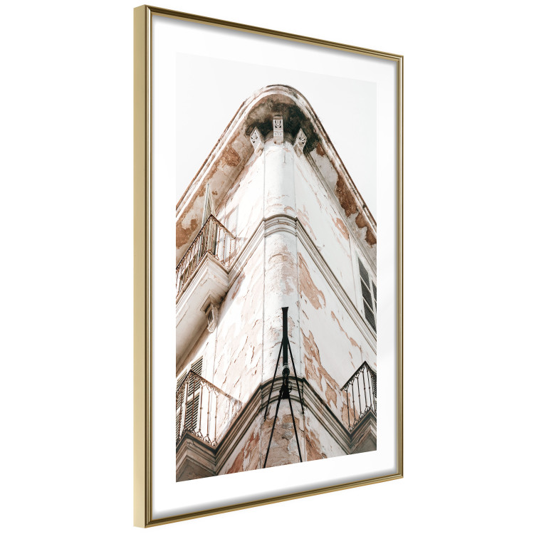 Wall Poster Southern Corner - building architecture with a weathered bright wall 129510 additionalImage 7