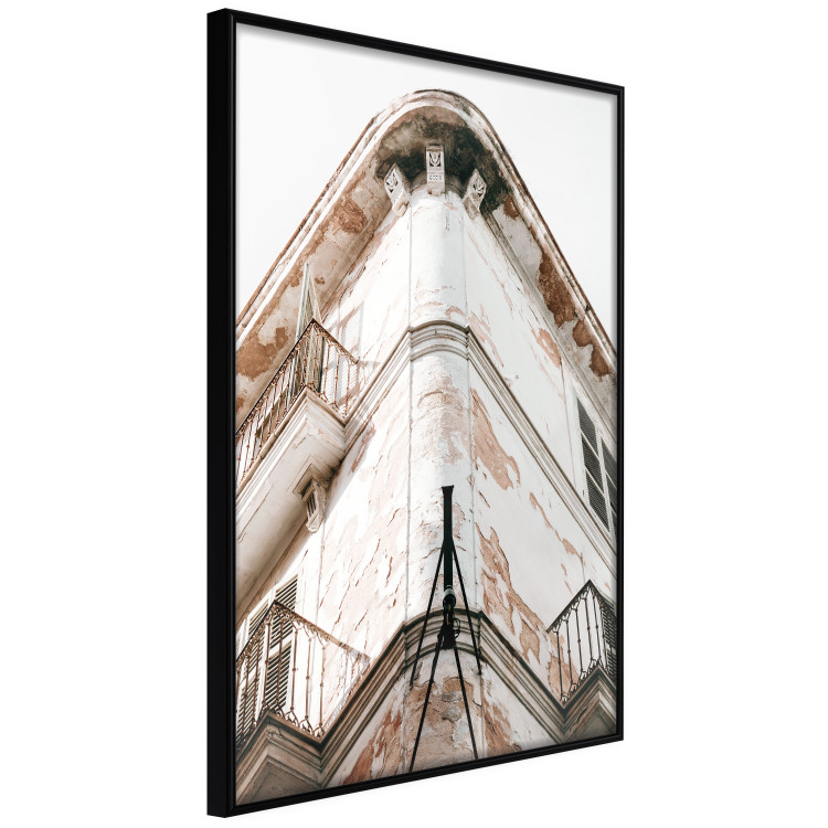 Wall Poster Southern Corner - building architecture with a weathered bright wall 129510 additionalImage 13