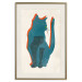 Wall Poster Feline Moods - abstract two-color cat on light beige background 129610 additionalThumb 20
