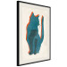 Wall Poster Feline Moods - abstract two-color cat on light beige background 129610 additionalThumb 2