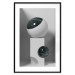 Poster Glass Eye - abstract shapes with dark accents on a light background 129910 additionalThumb 15