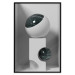 Poster Glass Eye - abstract shapes with dark accents on a light background 129910 additionalThumb 16