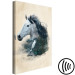 Canvas Messenger of Freedom (1-piece) Vertical - horse against a drawn forest background 130410 additionalThumb 6