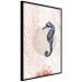 Wall Poster Underwater Steed - animal against a background of waves and circles in an abstract motif 131810 additionalThumb 13