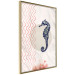 Wall Poster Underwater Steed - animal against a background of waves and circles in an abstract motif 131810 additionalThumb 12