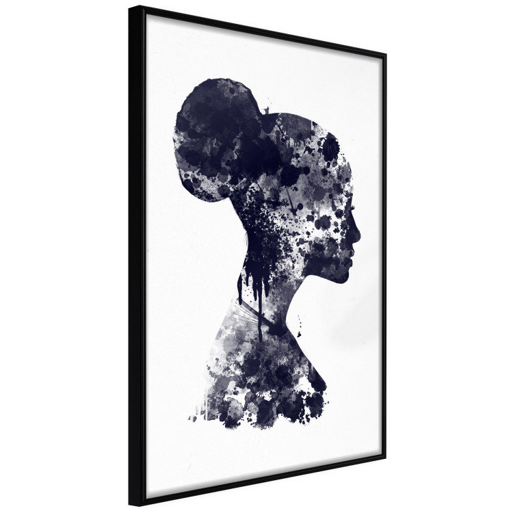 Poster Abstract Profile - portrait of a woman in an abstract dark motif 131910 additionalImage 11