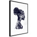 Poster Abstract Profile - portrait of a woman in an abstract dark motif 131910 additionalThumb 6