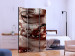 Room Divider Screen Scarlet Shoal (3-piece) - elegant space with diamonds 132610 additionalThumb 2