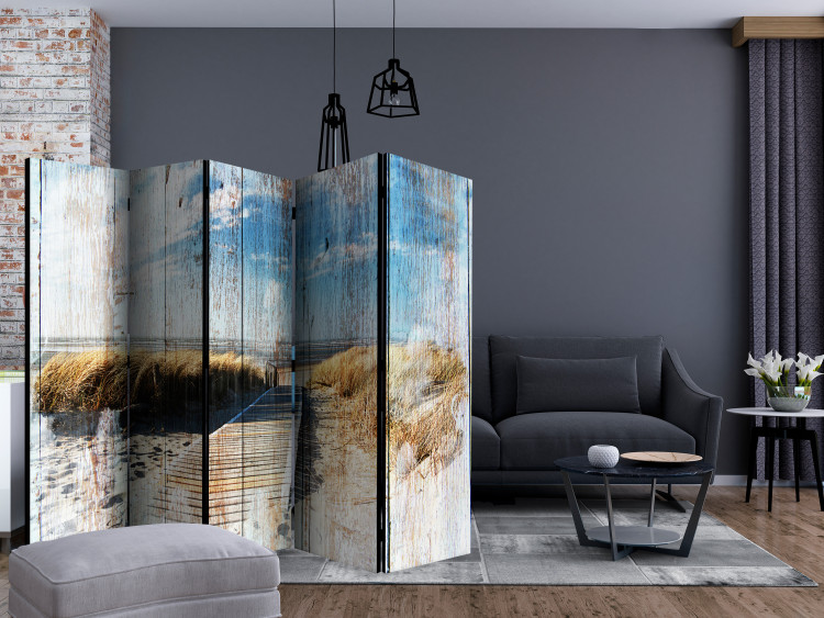 Room Divider Screen Unforgettable Summer II (5-piece) - beach and sea landscape in the distance 133110 additionalImage 4