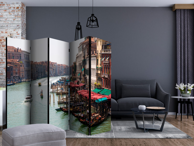 Room Divider Grand Canal in Venice, Italy II - landscape of boat architecture and river 133810 additionalImage 4
