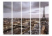 Room Separator Night in Paris II - night city architecture against the backdrop of lights and skyscrapers 133910 additionalThumb 3