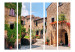 Room Separator Tuscan Alley II - Italian architecture of brick buildings in summer 134010 additionalThumb 3