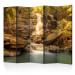 Room Separator Sunny Waterfall II - forest waterfall landscape cascading from rocks 134110