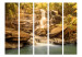 Room Separator Sunny Waterfall II - forest waterfall landscape cascading from rocks 134110 additionalThumb 3