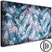 Canvas Exotic leaves - abstraction with blue-pink palm leaves 135110 additionalThumb 6