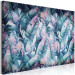 Canvas Exotic leaves - abstraction with blue-pink palm leaves 135110 additionalThumb 2