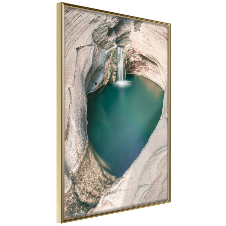 Poster Hidden Refreshment - landscape of turquoise water among rocky cliffs 135310 additionalImage 8