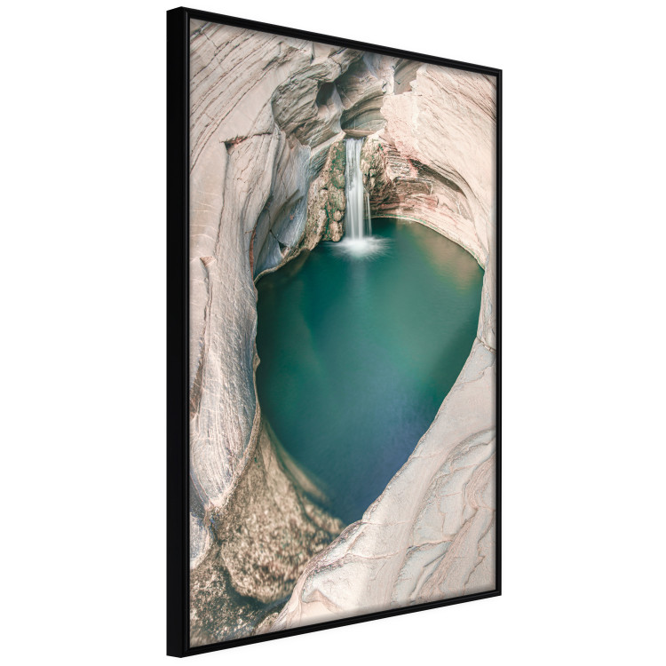 Poster Hidden Refreshment - landscape of turquoise water among rocky cliffs 135310 additionalImage 3