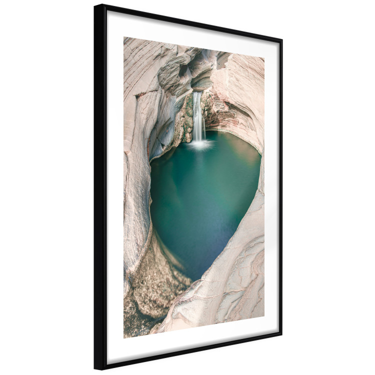 Poster Hidden Refreshment - landscape of turquoise water among rocky cliffs 135310 additionalImage 4