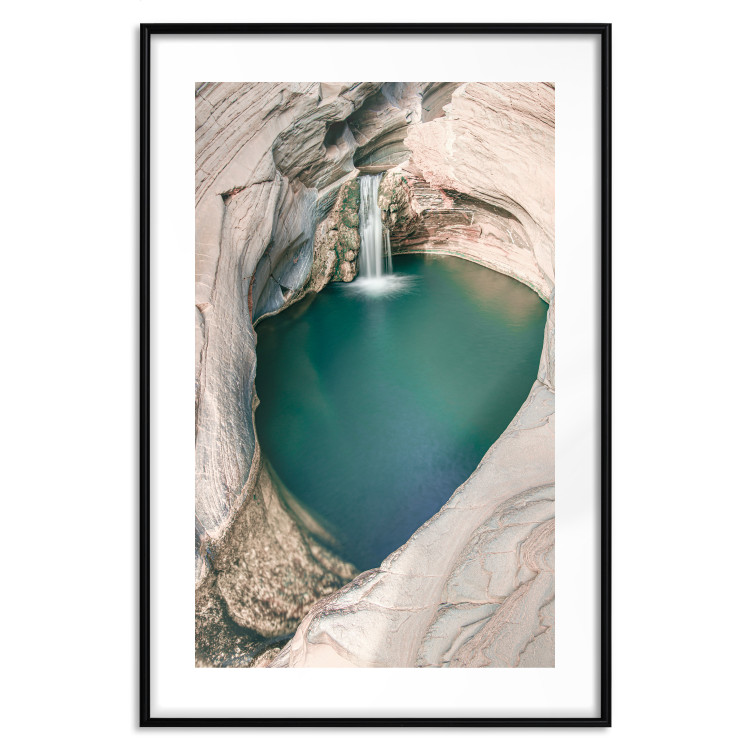 Poster Hidden Refreshment - landscape of turquoise water among rocky cliffs 135310 additionalImage 14