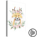 Canvas Forest Fox - Colorful illustration for children with flowers 135710 additionalThumb 6