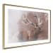 Wall Poster Deer - warm-colored composition with a horned animal against a forest background 137010 additionalThumb 17
