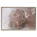 Wall Poster Deer - warm-colored composition with a horned animal against a forest background 137010 additionalThumb 7