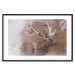 Wall Poster Deer - warm-colored composition with a horned animal against a forest background 137010 additionalThumb 6