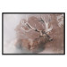 Wall Poster Deer - warm-colored composition with a horned animal against a forest background 137010 additionalThumb 8