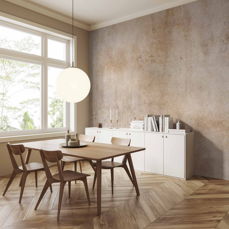 Wall Mural Light etude - background with raw concrete texture in warm tones 143810 additionalImage 4