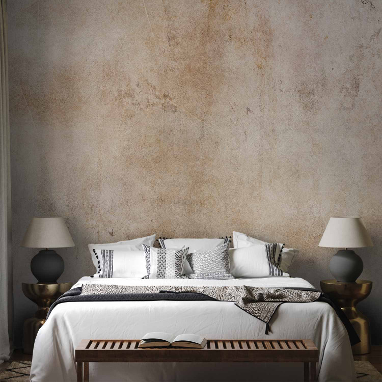 Wall Mural Light etude - background with raw concrete texture in warm tones 143810 additionalImage 2