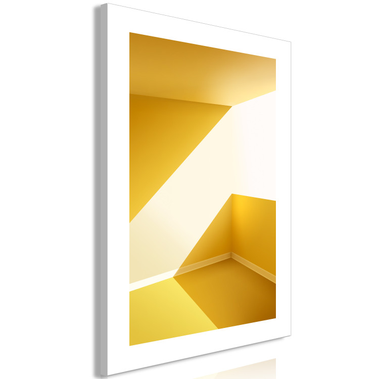 Canvas Art Print Canary Architecture (1-piece) - yellow abstract room in the summer 144110 additionalImage 2