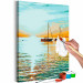 Paint by Number Kit Summer Breeze - White Sailboats on the Lake and Turquoise Sky 145210 additionalThumb 6