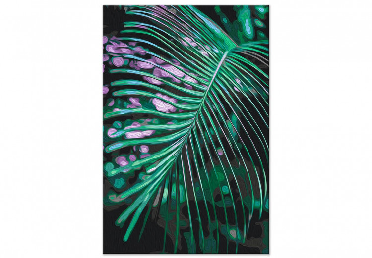 Paint by Number Kit Morning Freshness - Green Palm Leaf With Water Drops 146210 additionalImage 3